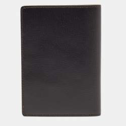 Pre Owned Cartier Black Leather Passport Holder