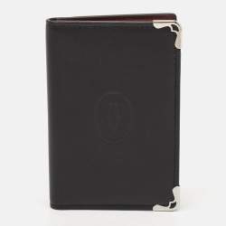 Cartier Black Leather Must de Cartier Card Holder