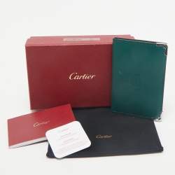 Cartier Green Leather Le Must De Cartier Card Holder