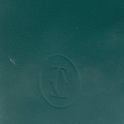 Cartier Green Leather Le Must De Cartier Card Holder