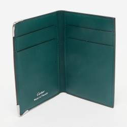 Cartier Green Leather Le Must De Cartier Card Holder