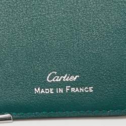 Cartier Green Leather Le Must De Cartier Card Holder