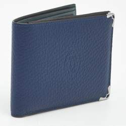 مملوكة مسبقًا محفظة كارتتييه مست دو كارتييه جلد أزرق 6cc مدمجة