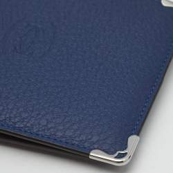 مملوكة مسبقًا محفظة كارتتييه مست دو كارتييه جلد أزرق 6cc مدمجة