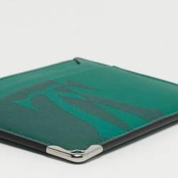 مملوكة مسبقًا حافظة بطاقات مزدوجة جلد أخضر كارتير مست دي كارتير
