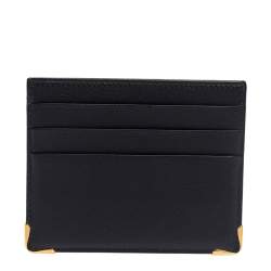 Pre Owned Cartier Black Leather Simple Card Holder