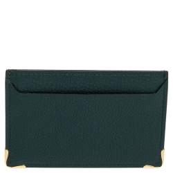 Cartier Emerald Leather Must De Cartier Simple Card Holder 