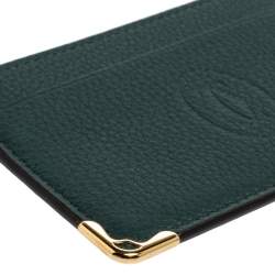 Cartier Emerald Leather Must De Cartier Simple Card Holder 
