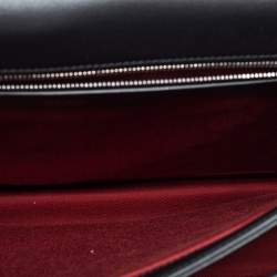Pre Owned Cartier Black Leather Must De Cartier Briefcase