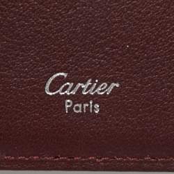 مملوكة مسبقًا Cartier Red Leather Must de Cartier Money Clip Wallet