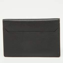 Pre Owned Cartier Black Leather Must De Cartier Card Holder