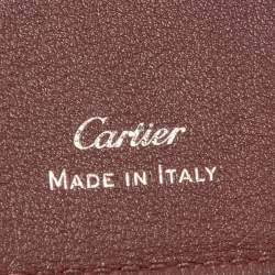 Pre Owned Cartier Black Leather Must De Cartier Card Holder