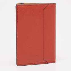 Cartier Maroon/Mustard Leather Must De Cartier Card Holder