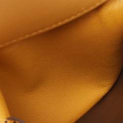 Cartier Maroon/Mustard Leather Must De Cartier Card Holder
