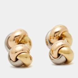 Cartier Trinity 18k Three Tone Gold Cufflinks
