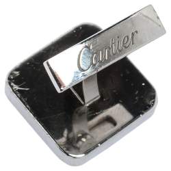 Cartier Black Santos de Cartier Sterling Silver Cufflinks