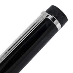 مملوكة مسبقًا قلم حبر جاف كارتييه باشا كمبوزيت أسود مطلي بالاديوم