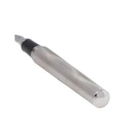 Pre Owned قلم حبر كارتييه صدف منقوش مطلي بلاديوم أرت دكو