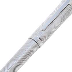 Pre Owned قلم حبر كارتييه صدف منقوش مطلي بلاديوم أرت دكو