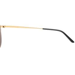 مملوكة مسبقًا Cartier Gold Panthere De Cartier Mirror Aviator Sunglasses
