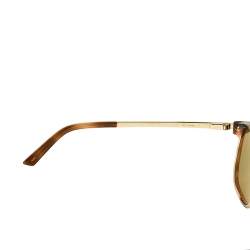 Cartier Brown Havana/ Green Santos de Cartier Wayfarer Sunglasses