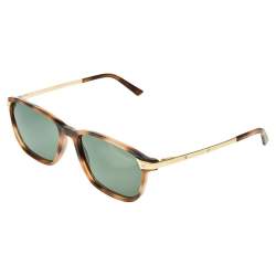 Cartier Brown Havana/ Green Santos de Cartier Wayfarer Sunglasses