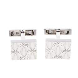 Cartier Sterling Silver C De Cartier Decor Cufflinks