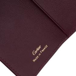Cartier Burgundy Leather 6 Key Holder