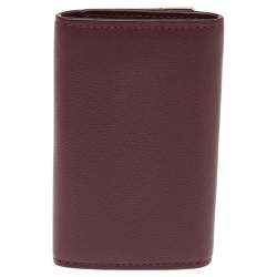 Cartier Burgundy Leather 6 Key Holder