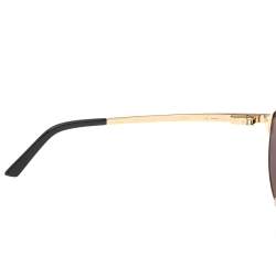 Pre Owned Cartier Black Santos de Cartier Aviator Sunglasses