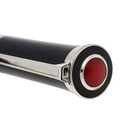 Pre Owned Cartier Art Deco Style Black Ink Ballpoint Pen