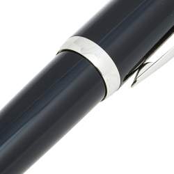 Pre Owned Cartier R De Cartier Black Composite Palladium Finish Ballpoint Pen