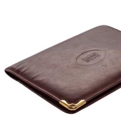 Cartier Red Leather Must de Cartier Bifold Agenda Cover