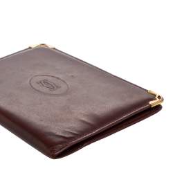 Cartier Red Leather Must de Cartier Bifold Agenda Cover