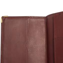 Cartier Red Leather Must de Cartier Bifold Agenda Cover