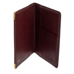Cartier Red Leather Must de Cartier Bifold Agenda Cover