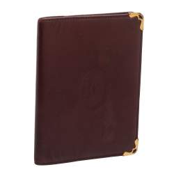 Cartier Red Leather Must de Cartier Bifold Agenda Cover