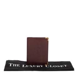 Cartier Red Leather Must de Cartier Bifold Agenda Cover