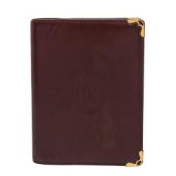 Cartier Red Leather Must de Cartier Bifold Agenda Cover