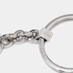 Cartier Double C Motif Wax Seal Stainless Steel Key Chain