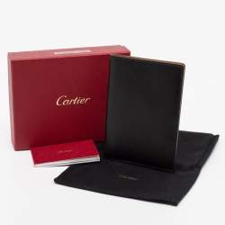 Cartier Black Leather Passport Holder