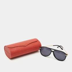 Cartier Black/Gold D64D80B2 Aviator Sunglasses