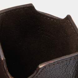 Cartier Dark Brown Leather Phone Case