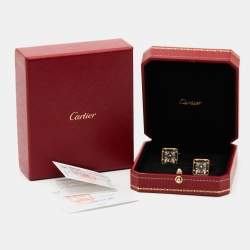 مملوكة مسبقًا Cartier Santos de Cartier Sterling Silver 18k Yellow Gold Cufflinks