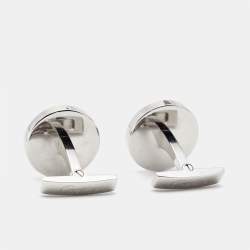 Cartier Tiger Enamel Sterling Silver Stainless Steel Cufflinks