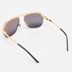 Cartier Black CT0035S Santos de Cartier Aviator Sunglasses