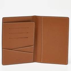 Pre Owned Cartier Dark Brown Leather Passport Holder