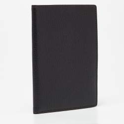 Pre Owned Cartier Dark Brown Leather Passport Holder