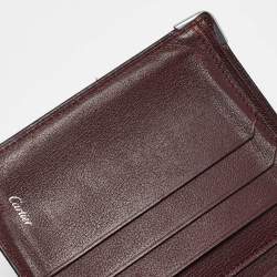 Cartier Black Leather Must De Cartier Bifold Wallet