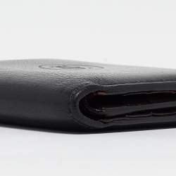 Cartier Black Leather Must De Cartier Bifold Wallet